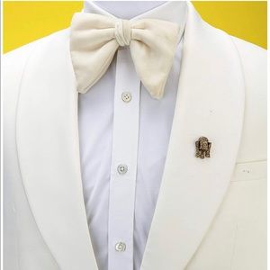 Lapel Pin For Men R2-D2 Badge Gold Brooch